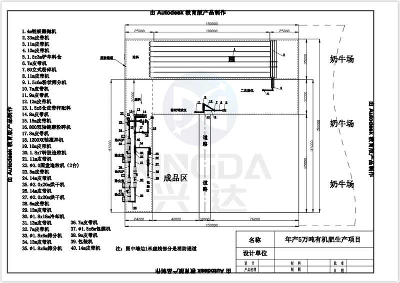 青島年產(chǎn)5萬噸有機肥生產(chǎn)線