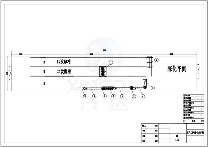 吉林年產(chǎn)1萬噸粉狀有機(jī)肥生產(chǎn)線工藝圖