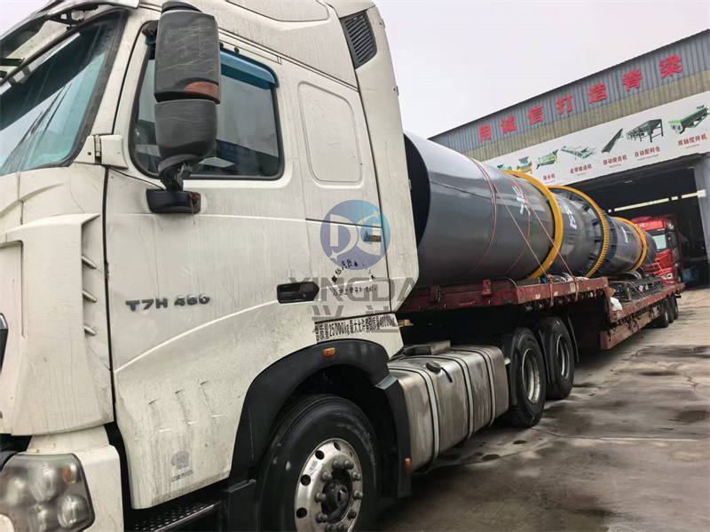 21米有機(jī)肥滾筒式烘干機(jī)發(fā)貨現(xiàn)場